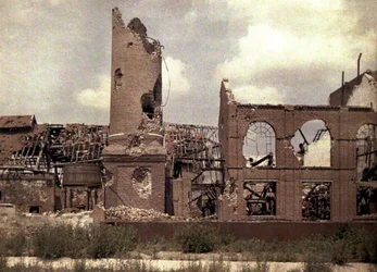 The Destroyed Distillery After the Retreat of the Germans, Bucy-le-Long, Aisne, France, 1917